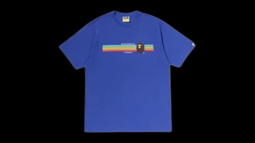 BAPE Ape Head Rainbow T-shirt Blue
