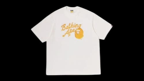 BAPE 3D Honey Logo Relaxed Fit T-shirt Cream