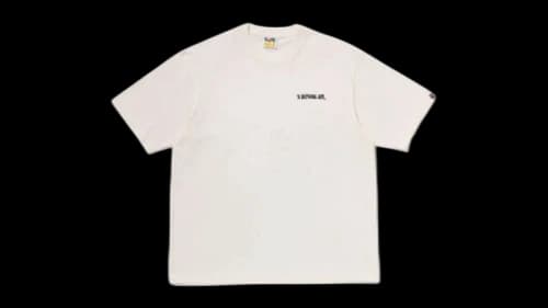 BAPE Shark Seijin a Bathing Ape Logo T-shirt Cream