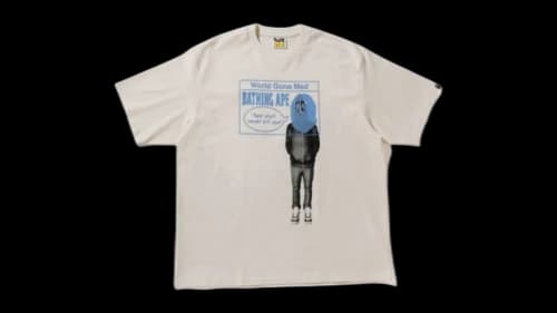 BAPE Shark Seijin Relaxed Fit T-shirt Cream