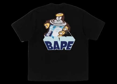 BAPE Graffiti BAPE Logo Relaxed Fit Tee Black