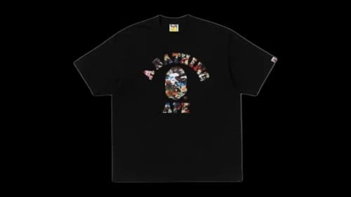 BAPE Hybrid Camo College Relaxed Fit T-shirt Black
