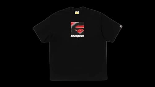BAPE Spray Ape Head Box Relaxed Fit T-shirt Black