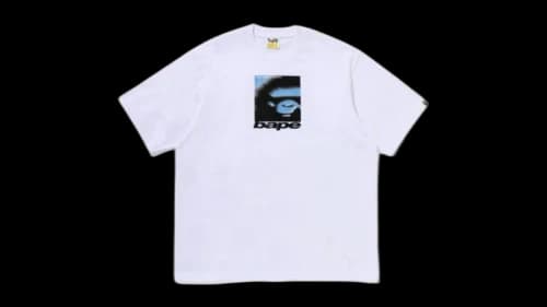 BAPE Spray Ape Head Box Relaxed Fit T-shirt White