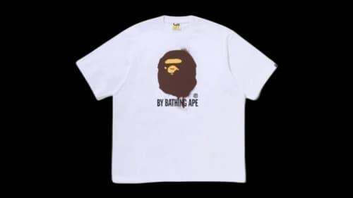 BAPE Spray Print by Bathing Ape Relaxed Fit T-shirt White