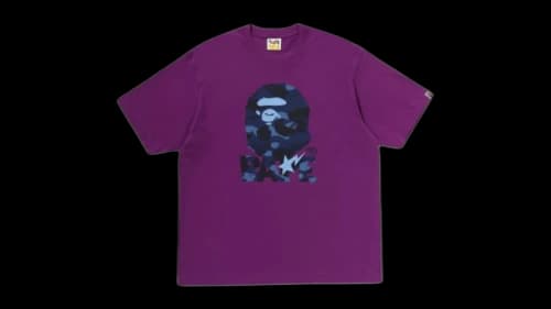 BAPE Color Camo Ape Head Relaxed Fit T-shirt Royal Purple
