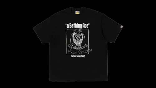 BAPE Hand Draw Ape General Relaxed Fit T-shirt Black