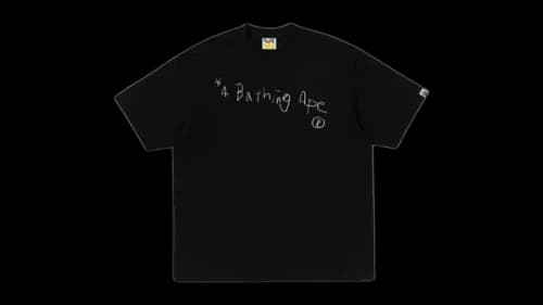 BAPE Hand Draw a Bathing Ape Relaxed Fit T-shirt Black
