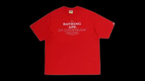 BAPE Ape Head A Bathing Ape Relaxed Fit Tee Bright Red