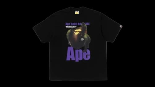 BAPE Ape Head Photo Print Relaxed Fit T-shirt Black