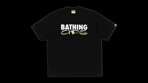 BAPE Apple Peel Bathing Ape Relaxed Fit T-shirt Black
