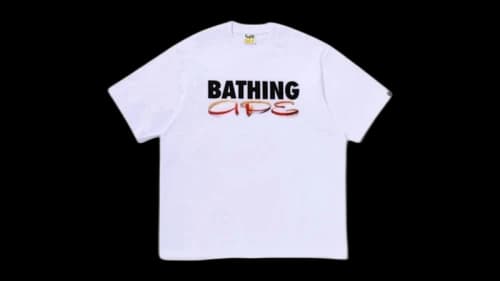 BAPE Apple Peel Bathing Ape Relaxed Fit T-shirt White