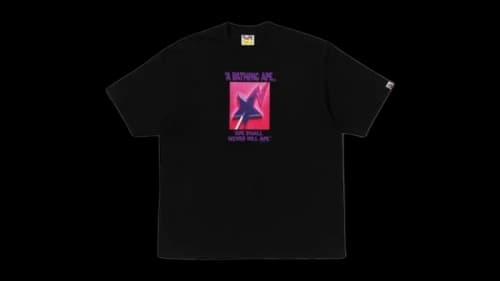 BAPE Lollipop STA Graphic Relaxed Fit Tee Black