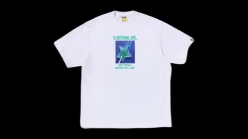 BAPE Lollipop STA Graphic Relaxed Fit Tee White