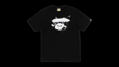 BAPE Graffiti Ape Face T-shirt Black