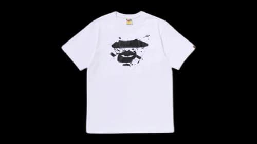 BAPE Graffiti Ape Face T-shirt White