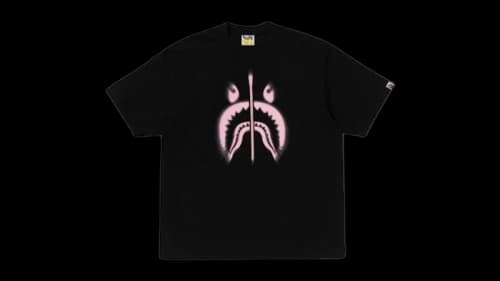 BAPE Spray Shark Relaxed Fit T-shirt Black