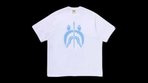 BAPE Spray Shark Relaxed Fit T-shirt White