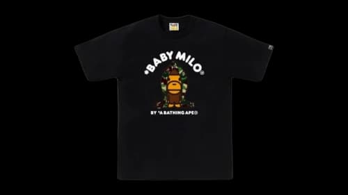 BAPE ABC Army Green Camo Baby Milo Hoodie Tee Black
