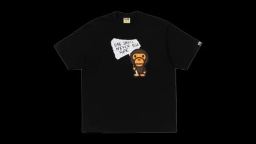 BAPE Baby Milo Graphic Relaxed Fit T-shirt Black