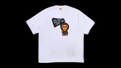 BAPE Baby Milo Graphic Relaxed Fit T-shirt White