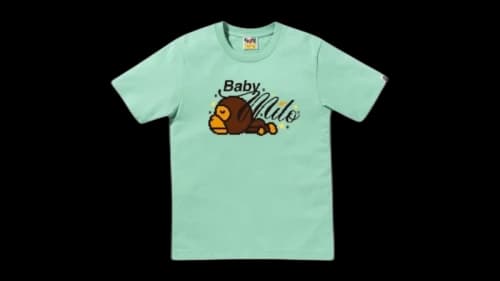 BAPE Retro Pixel Baby Milo Tee Mint