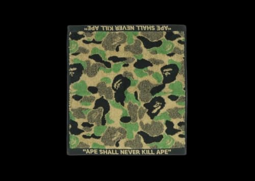 BAPE ABC Camo Wash Towel Army Green