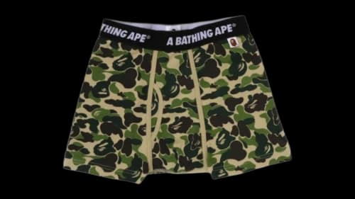 BAPE ABC Camo Trunks Mens Underwear Army Green