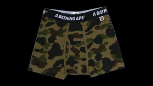 BAPE 1st Camo Trunks Mens Underwear Army Green