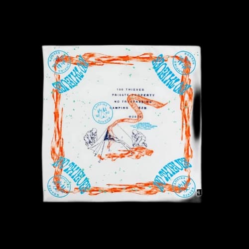 100 Thieves Camping SZN Bandana White