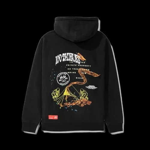 100 Thieves Camping SZN Hoodie Black