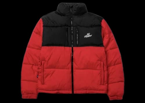 100 Thieves FW22 Puffer Jacket Red/Black