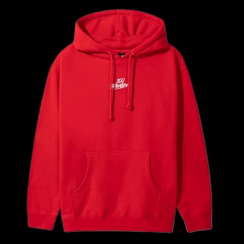 100 Thieves Logo Hoodie Red