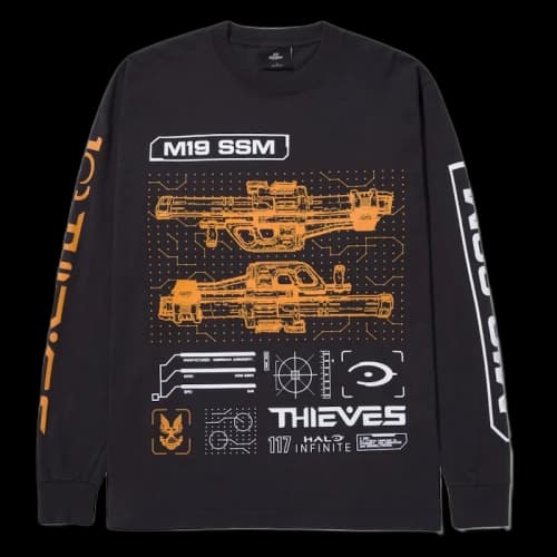 100 Thieves x Halo M19 SSM LS T-shirt Black