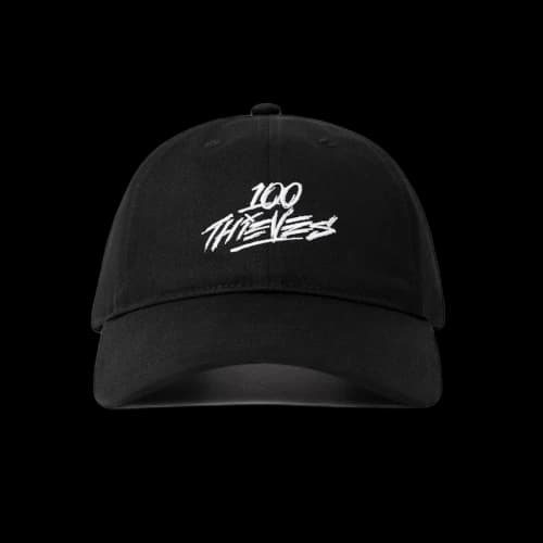 100 Thieves No Camping Dad Hat Black