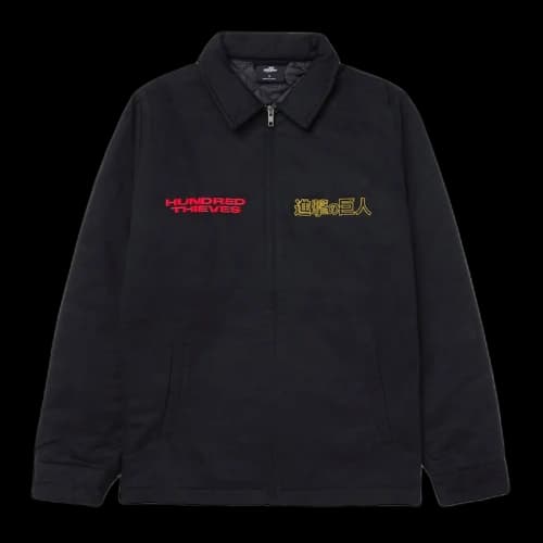 100 Thieves x Attack on Titan Levi Jacket Black