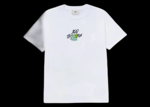 100 Thieves x Pokémon Bulbasaur Core T-shirt White