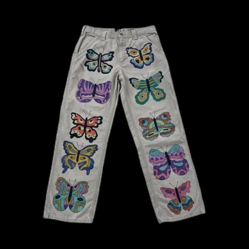 Emotionally Unavailable Butterfly Jeans 'Multicolor'
