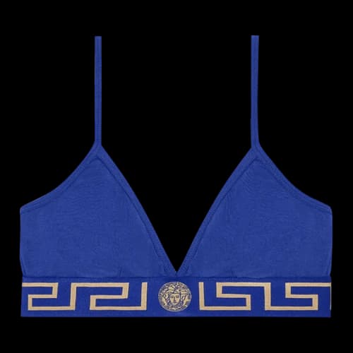 Versace Greca Border Bralette 'Bluette'