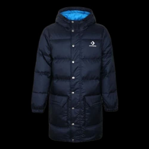 Converse Long Down Puffer Jacket 'Navy Blue'