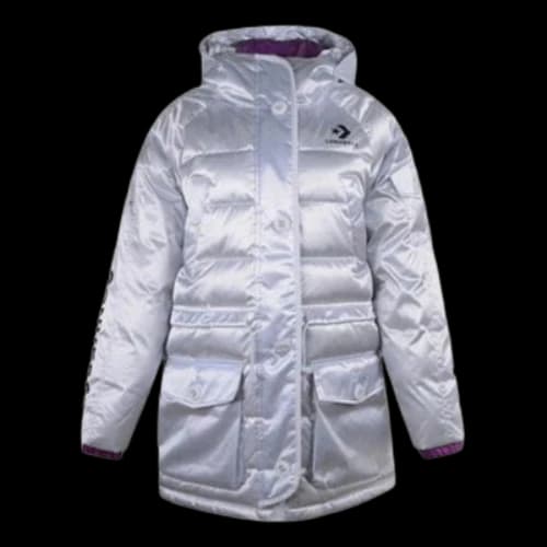 Converse Iridescent Sideline Down Jacket 'Silver' (Women's)
