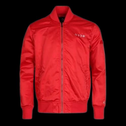 Converse Casual Sports Stand Collar Baseball Jacket 'Red'