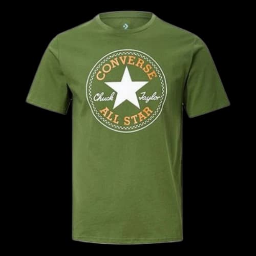 Converse All Star Classic Round Neck Sports Short Sleeve Green