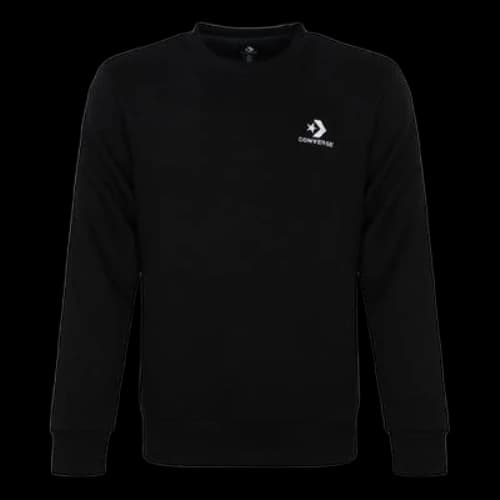 Converse Star Chevron EMB Crew Sweatshirt 'Black'