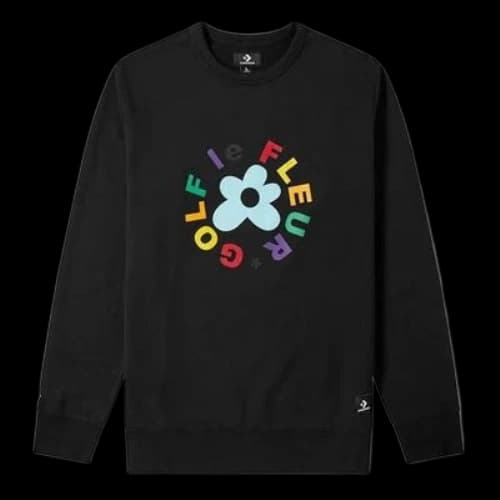 Converse x Golf Le Fleur Crew Sweatshirt 'Black'