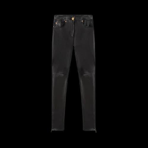 Versace Leather Leggings 'Black'