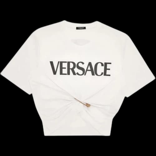 Versace Monogram Smiley Print T-Shirt 'White/Multicolor'
