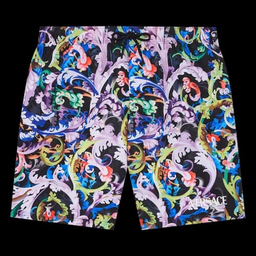 Versace Baroccoflage Print Swim Shorts 'Pink/Multicolor'