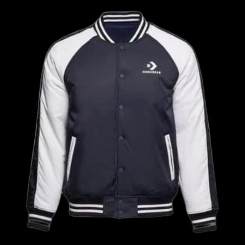 Converse Reversible Baseball Jacket 'Black White'