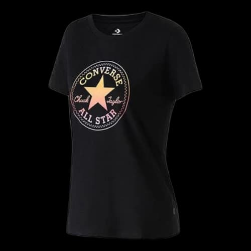 Converse Printing Sports Short Sleeve Black (Women's)